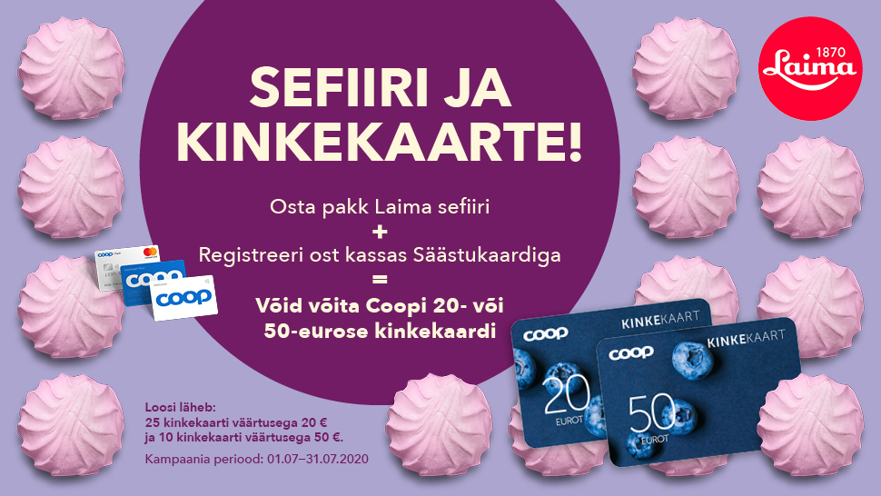 VÕITJAD ON SELGUNUD! Laima kampaania 01.07-31.07