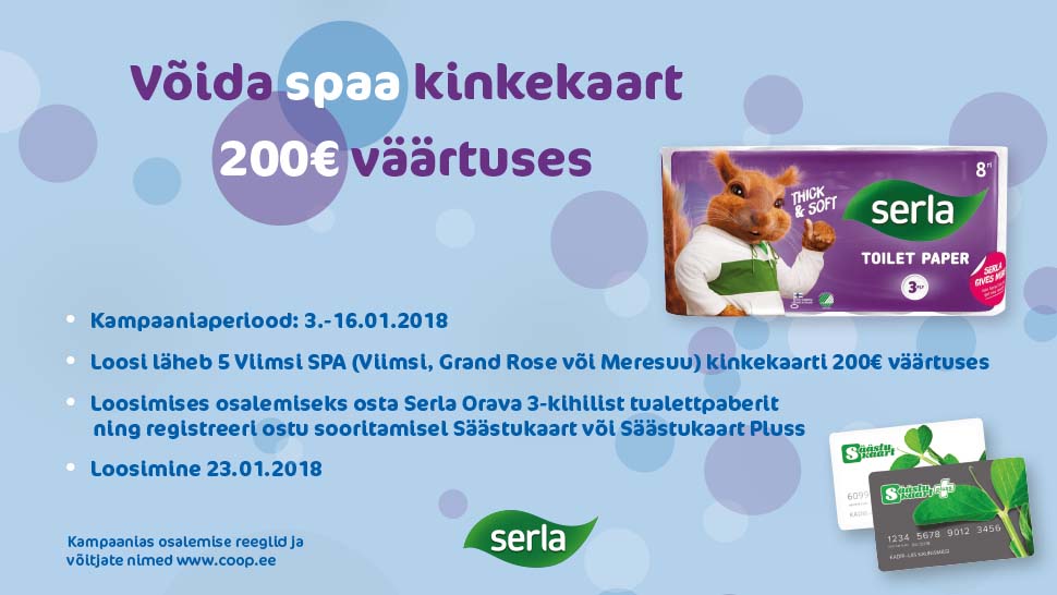 VÕITJAD ON SELGUNUD! Serla tarbijakampaania