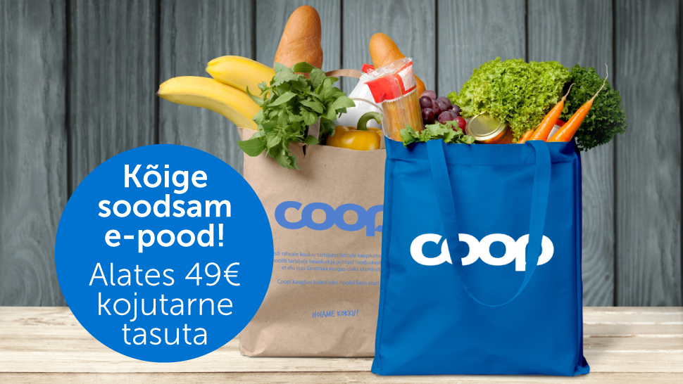 Coopi e-pood avas komplekteerimiskeskuse ja langetas kojuveo hinda