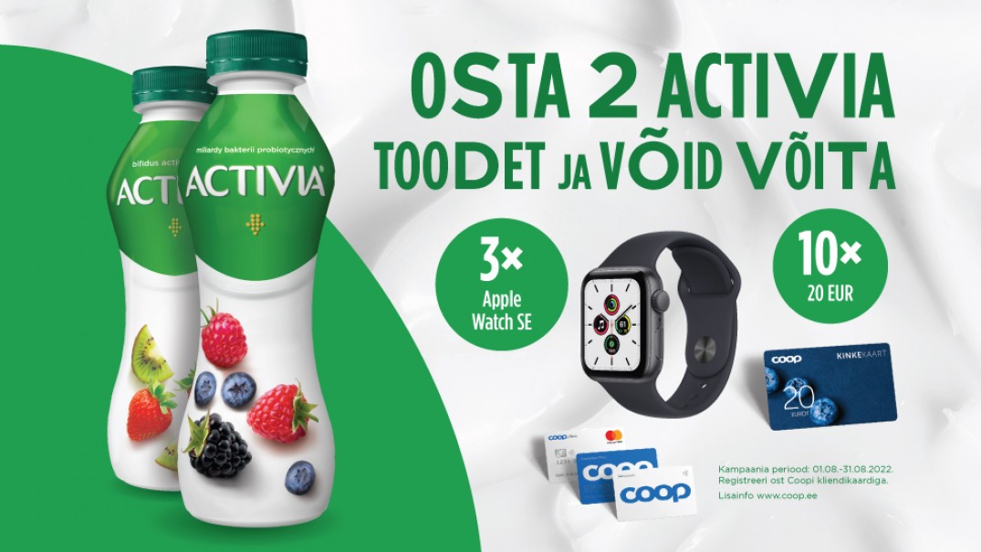 VÕITJAD ON SELGUNUD! Activia kampaania 01.08.-31.08.2022