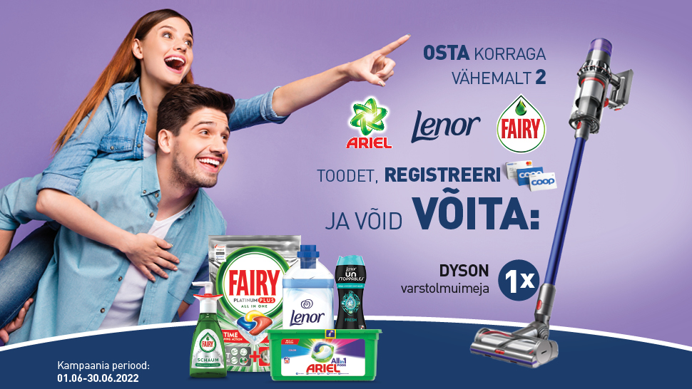 VÕITJA ON SELGUNUD! Ariel/Lenor /Fairy kampaania 1.06-30.06