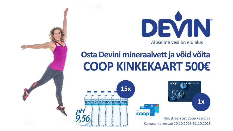 VÕITJAD ON SELGUNUD! Devin kampaania 10.10.-31.10.2023