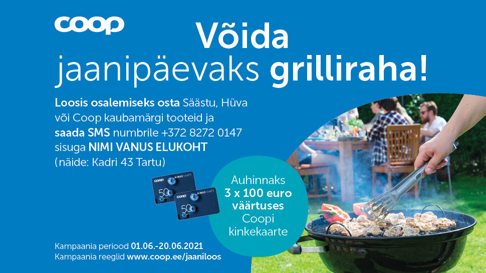 VÕITJAD ON SELGUNUD! Coopi Jaaniloos 01.06.-20.06.2021