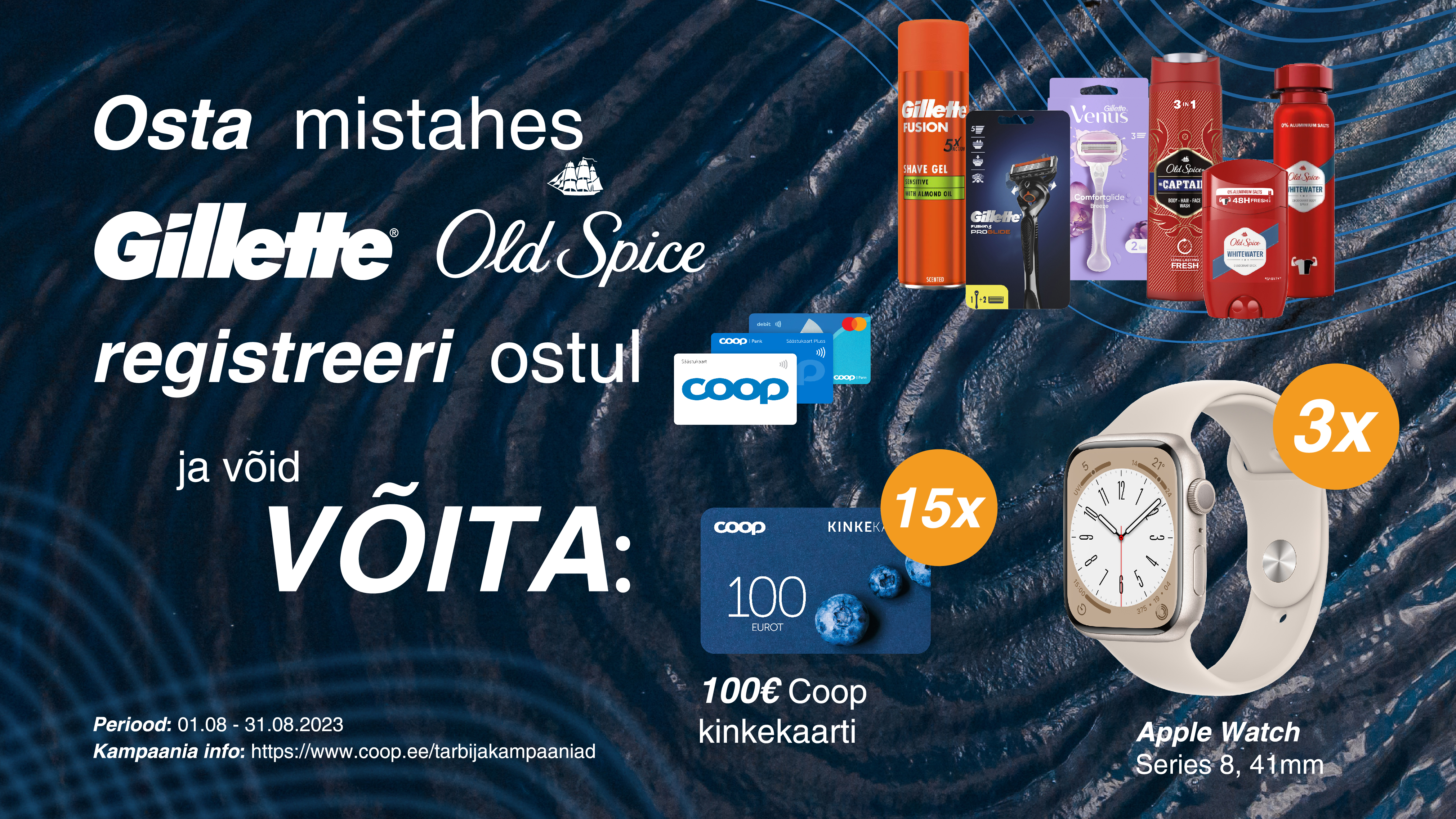VÕITJAD ON SELGUNUD! Old Spice & Gilette kampaania 01.08.-31.08.2023