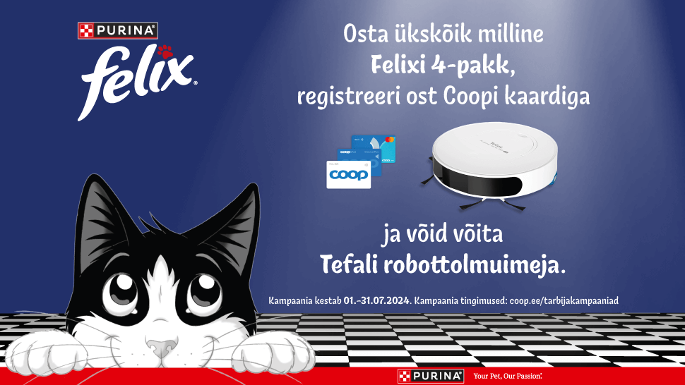 VÕITJA ON SELGUNUD! Felix kampaania 01.07.-31.07.2024