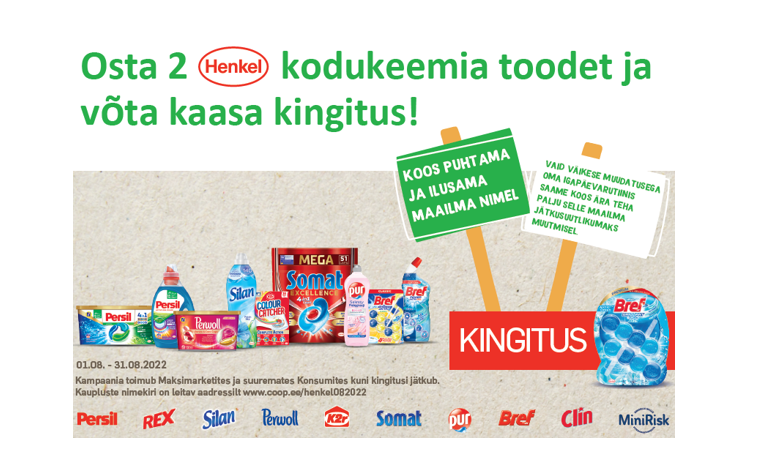 Henkel kingikampaania 1.08.-31.08.2022