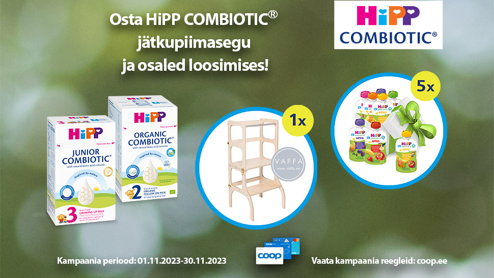 VÕITJAD ON SELGUNUD! Hipp kampaania 01.11.-30.11.2023