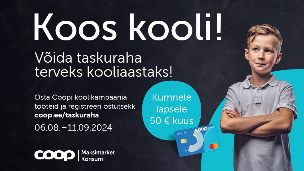 VÕITJAD ON SELGUNUD! Koos kooli kampaania 06.08.-11.09.2024