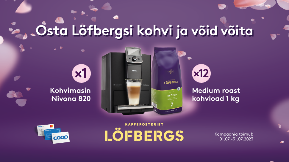 VÕITJAD ON SELGUNUD! Löfbergs kampaania 01.07-31.07.2023