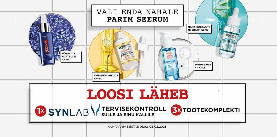 VÕITJAD ON SELGUNUD! L’Oreal kampaania 01.02- 28.02.2023