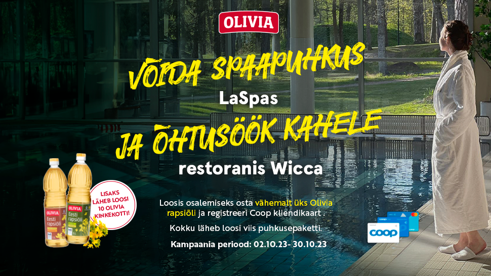 VÕITJAD ON SELGUNUD! Rapsiõli Olivia kampaania 02.10.-30.10.2023
