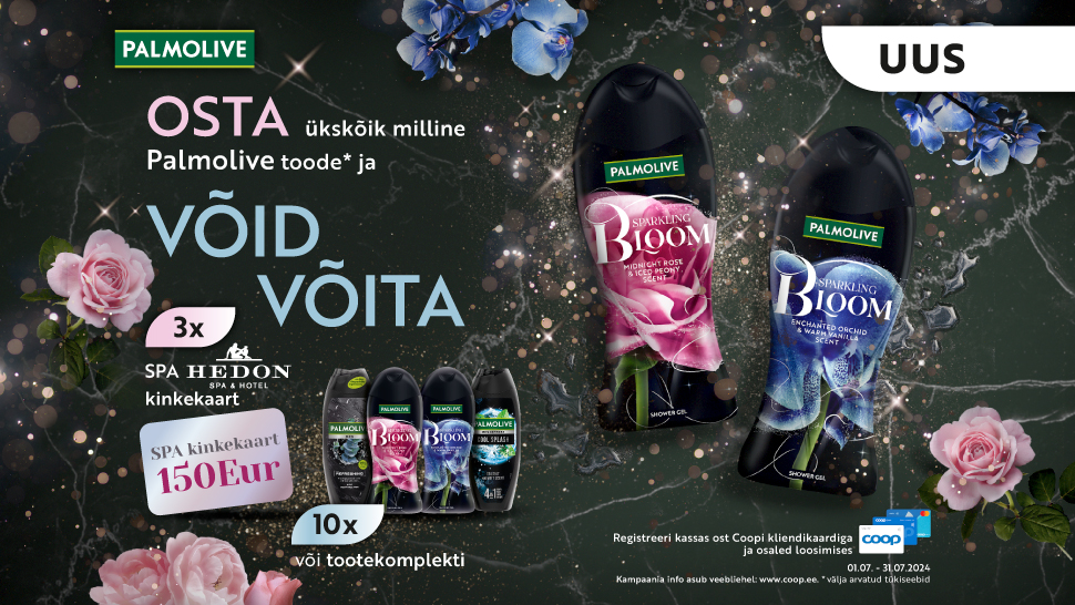 VÕITJAD ON SELGUNUD! Palmolive kampaania 01.07.-31.07.2024