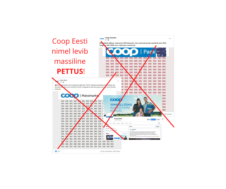 Sotsiaalmeedias levivad pettused Coopi nimel
