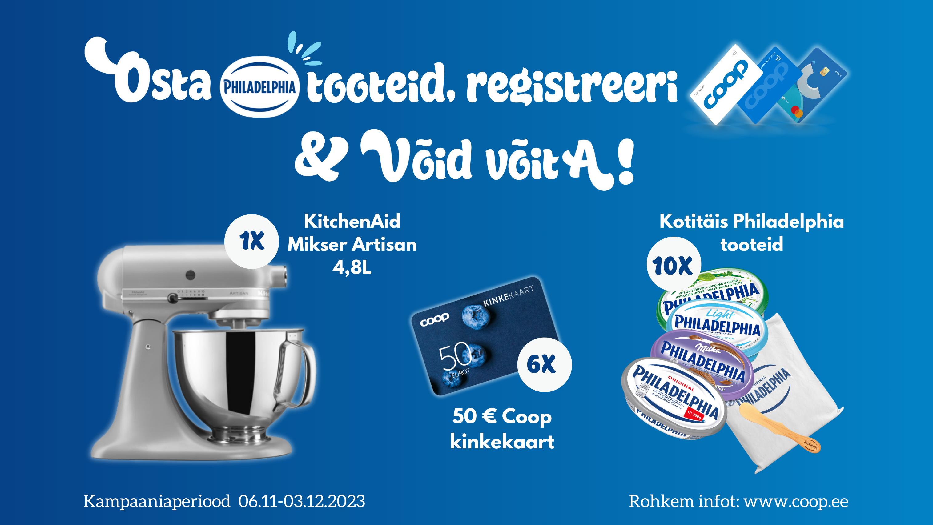 VÕITJAD ON SELGUNUD! Philadelphia kampaania 06.11.-03.12.2023