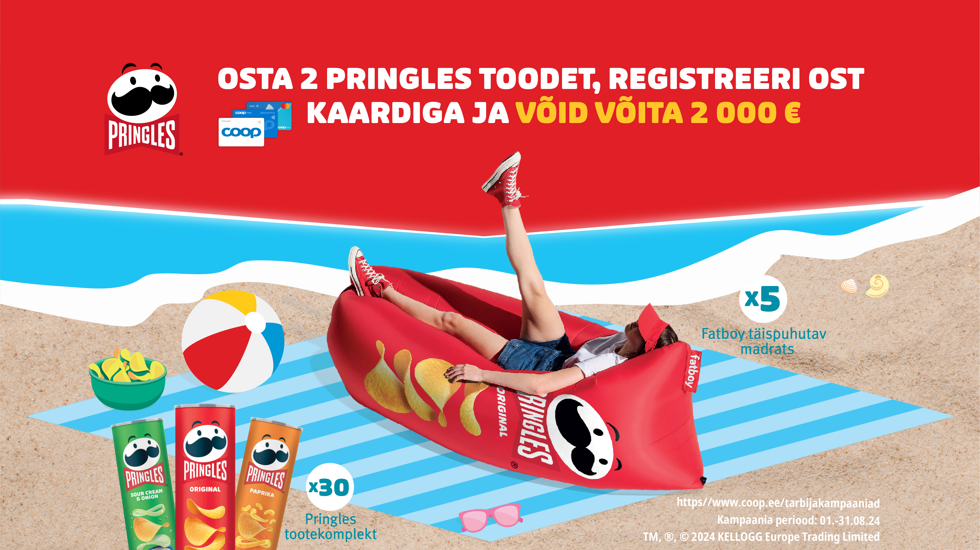 VÕITJAD ON SELGUNUD! Pringlesi kampaania 01.08. - 31.08.2024