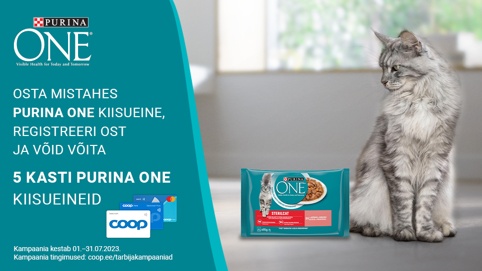 VÕITJA ON SELGUNUD! Purina One kampaania 01.07-31.07.2023