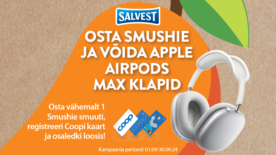 VÕITJA SELGUNUD! Smushie kampaania 01.09.-30.09.2024