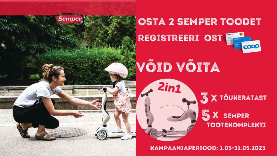 VÕITJAD ON SELGUNUD! Semper kampaania 1.05-31.05.2023