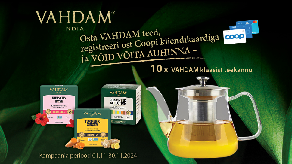 VAHDAM tee kampaania 01.11.-30.11.2024