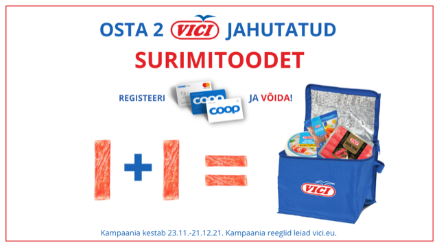 VÕITJAD ON SELGUNUD! Viči surimitoodete kampaania 23.11–21.12