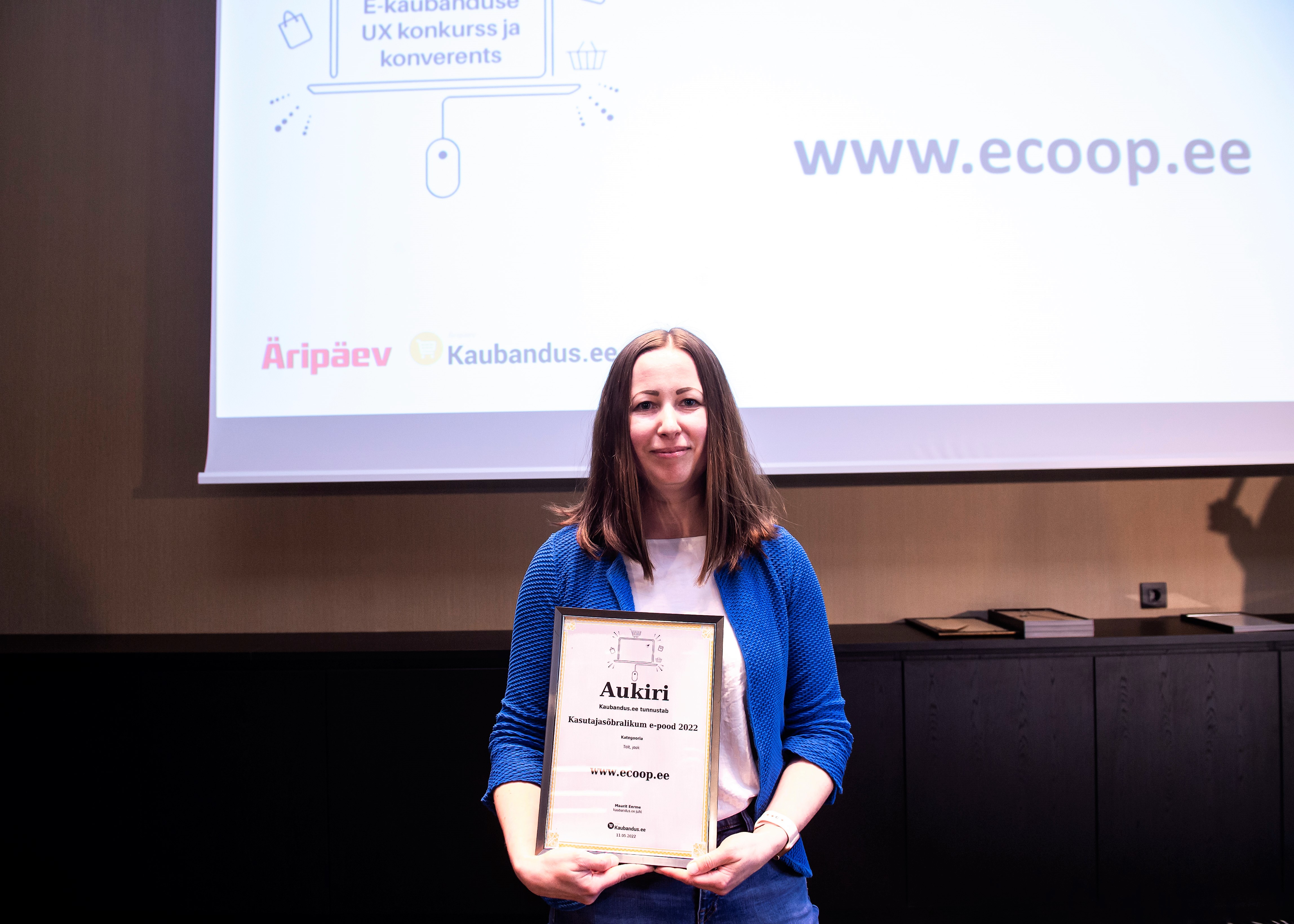 eCoop pälvis kasutajasõbralikuma e-poe tiitli toidu ja joogi kategoorias