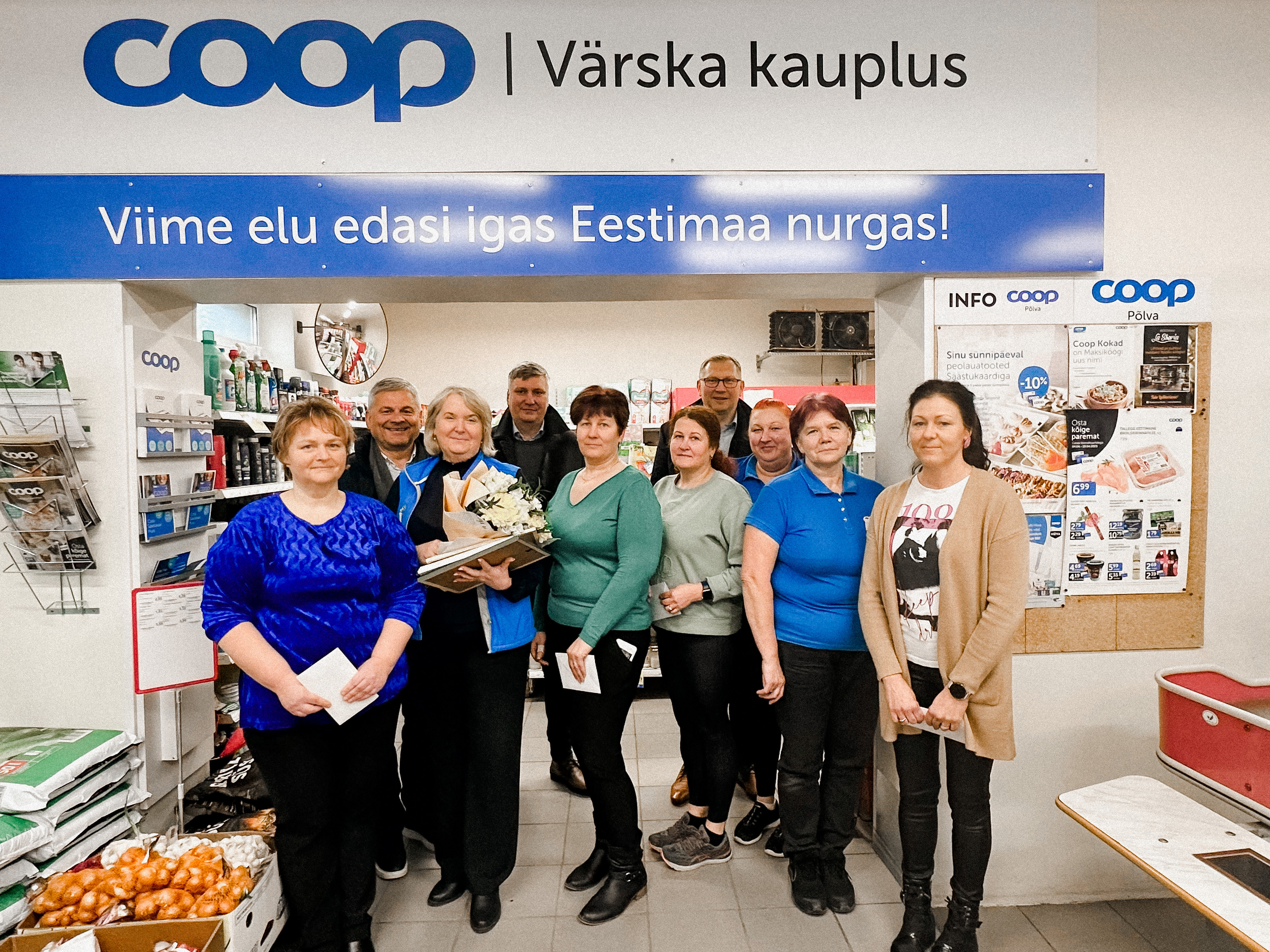 Coop Põlvale kuuluv Värska kauplus krooniti eelmise aasta parimaks kaupluseks