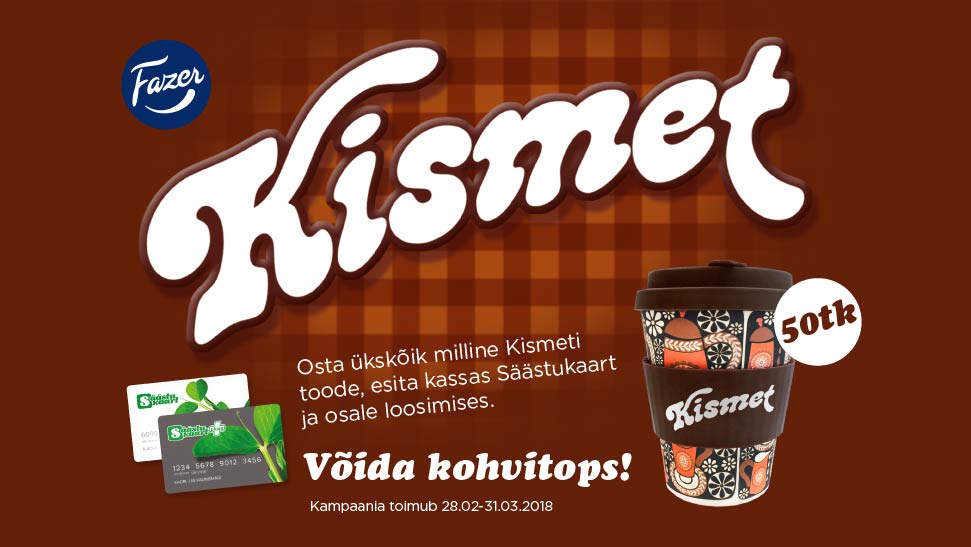 VÕITJAD ON SELGUNUD! Kismet kampaania 28.02.-31.03.2018