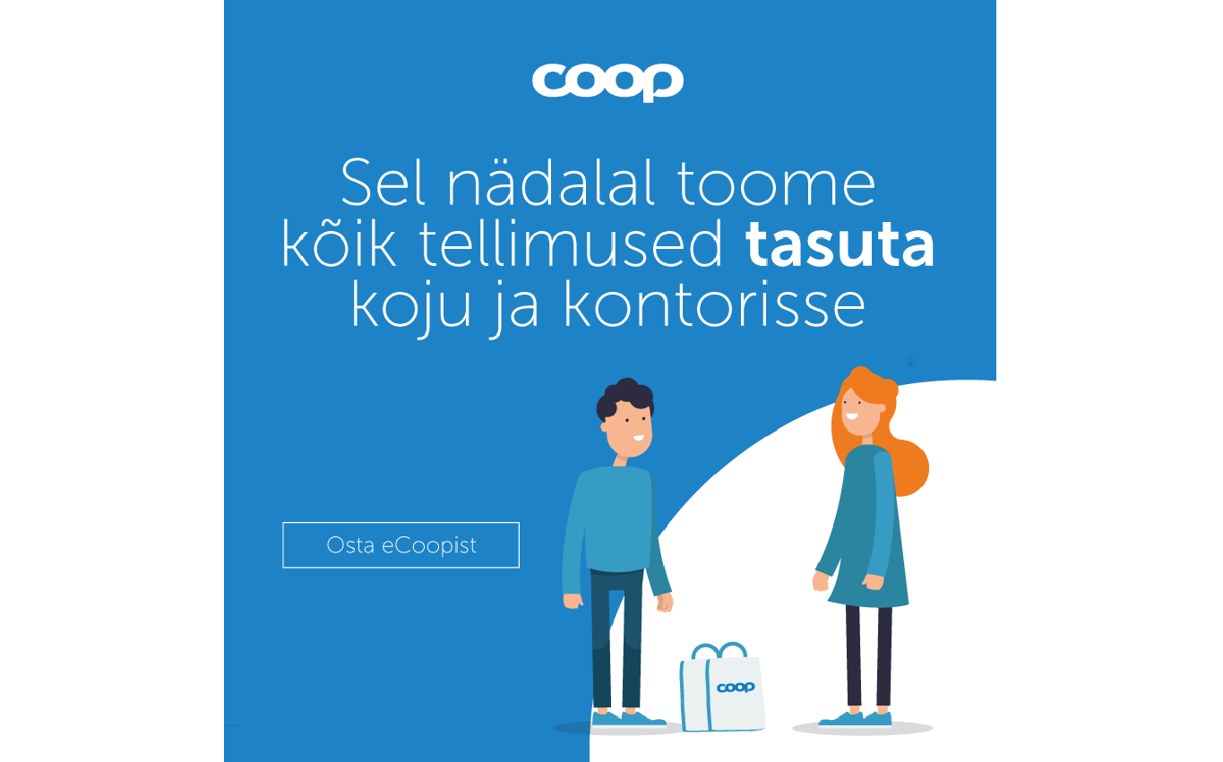 Sel nädalal toome kõik tellimused sinuni TASUTA!
