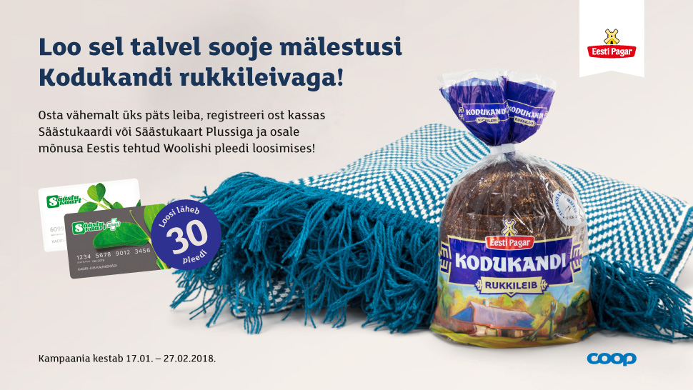 VÕITJAD ON SELGUNUD! Kodukandi kampaania 17.01.-27.02.2018