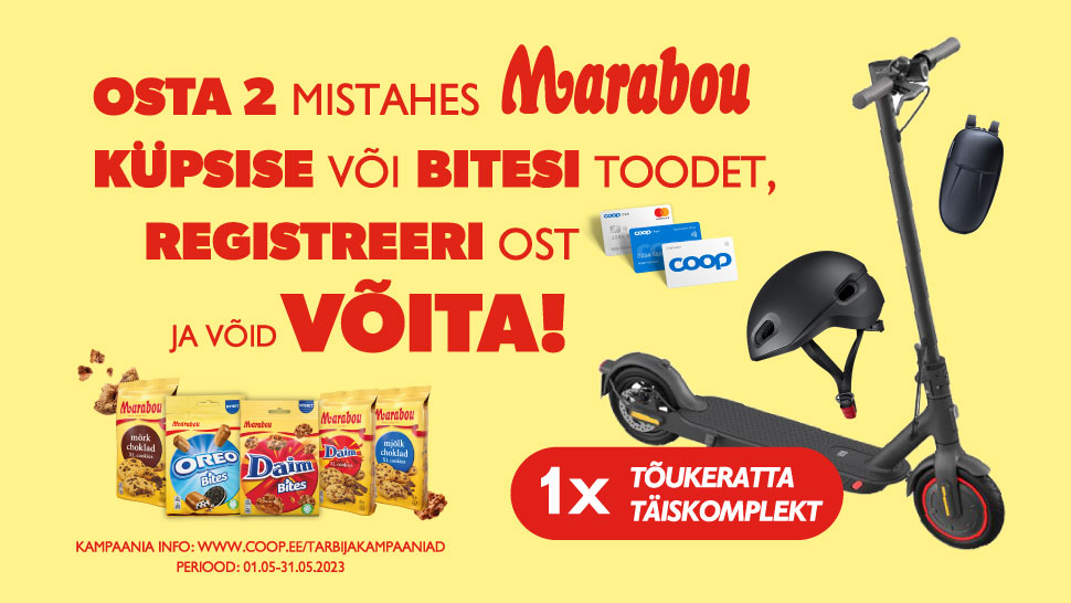 VÕITJA ON SELGUNUD! Marabou kampaania 01.05-31.05.2023
