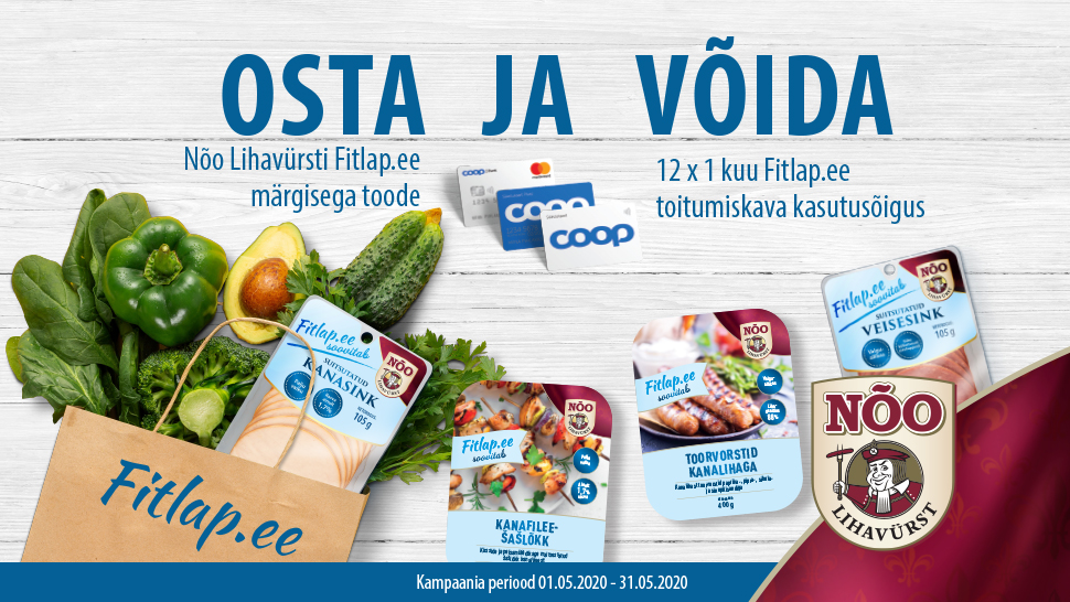 VÕITJAD ON SELGUNUD! Nõo Lihavürst-Fitlap kampaania 01.05-31.05