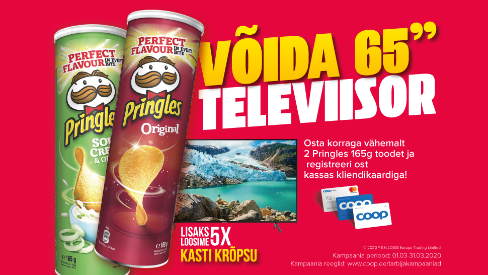 VÕITJAD ON SELGUNUD! PRINGLES kampaania 01.03-31.03