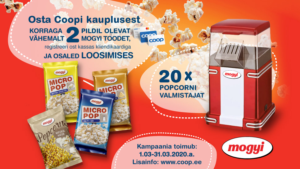 VÕITJAD ON SELGUNUD! Mogyi kampaania 01.03-31.03