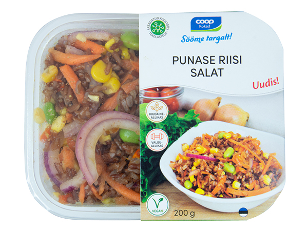 Punase riisi salat