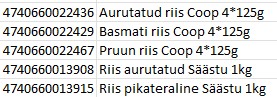 Coopi ja Säästu riisid