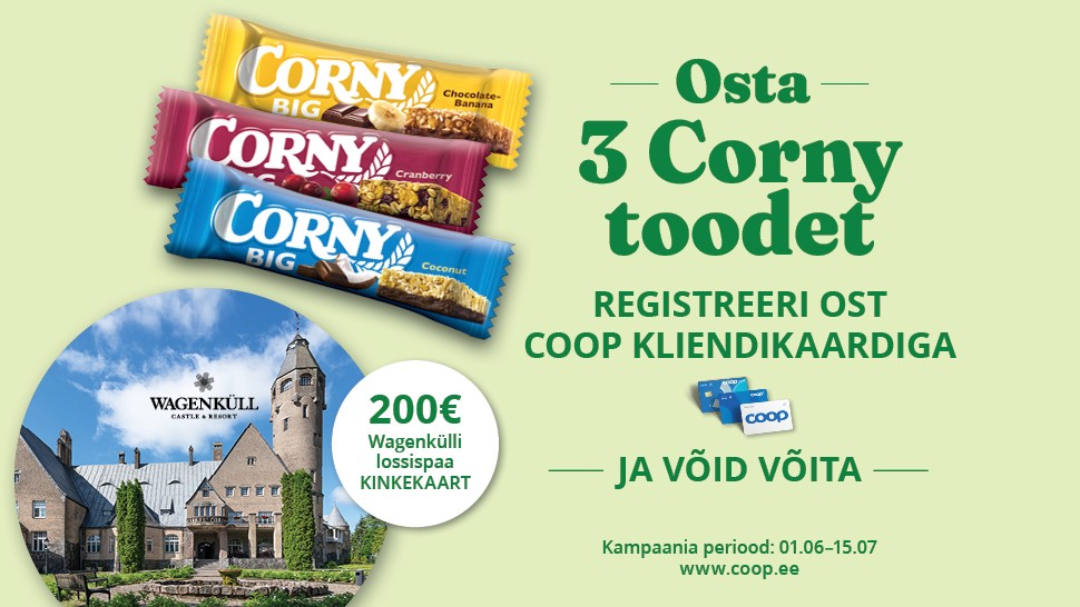 „CORNY annab puhkusele hoogu!“  tarbijamängu reeglid: