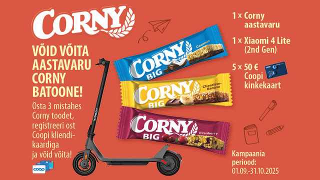 „CORNY annab hoogu!“ kampaania