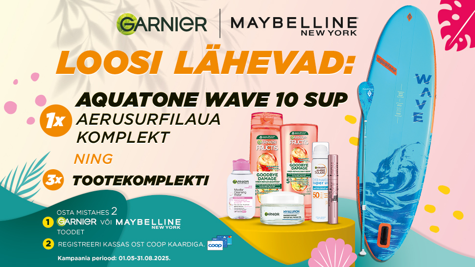 GARNIERI JA MAYBELLINE NEW YORK SUVINE KAMPAANIA - VÕITJAD ON SELGUNUD!
