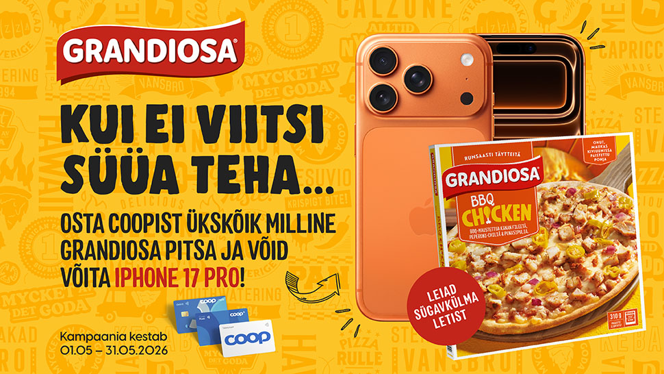 Grandiosa pitsa „VÕIDA IPHONE PRO 17 “ tarbijamäng