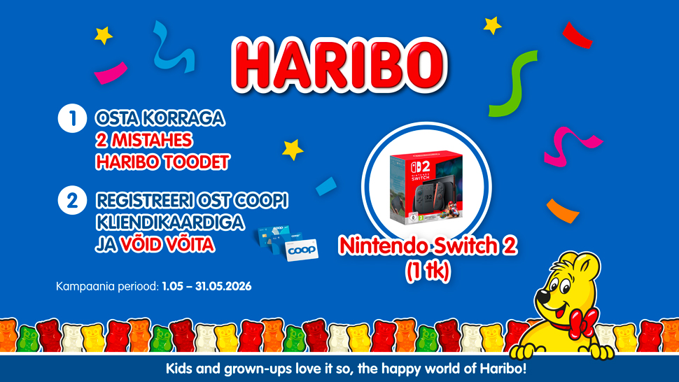 HARIBO 2026 tarbijamäng