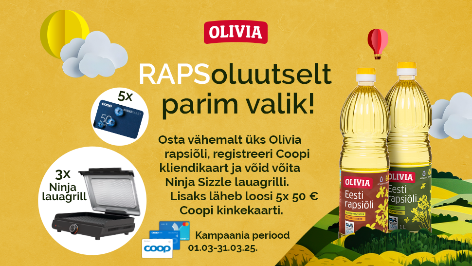 Olivia rapsiõli kevadkampaania