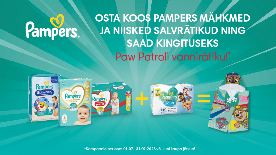 Pampers PawPatrol Saunalina tarbijamäng