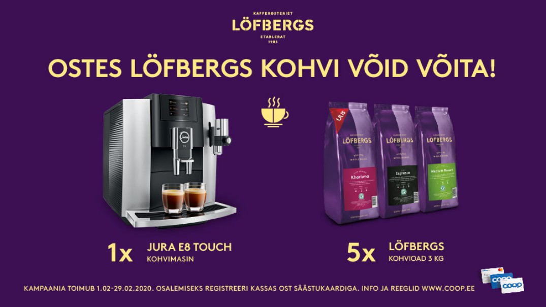VÕITJAD ON SELGUNUD! Löfbergs kampaania 01.02-29.02