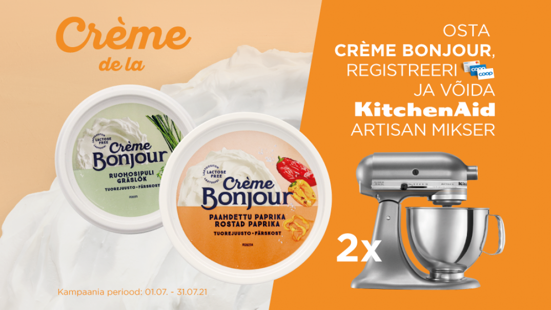 VÕITJAD ON SELGUNUD! Crème Bonjour kampaania 01.07-31.07