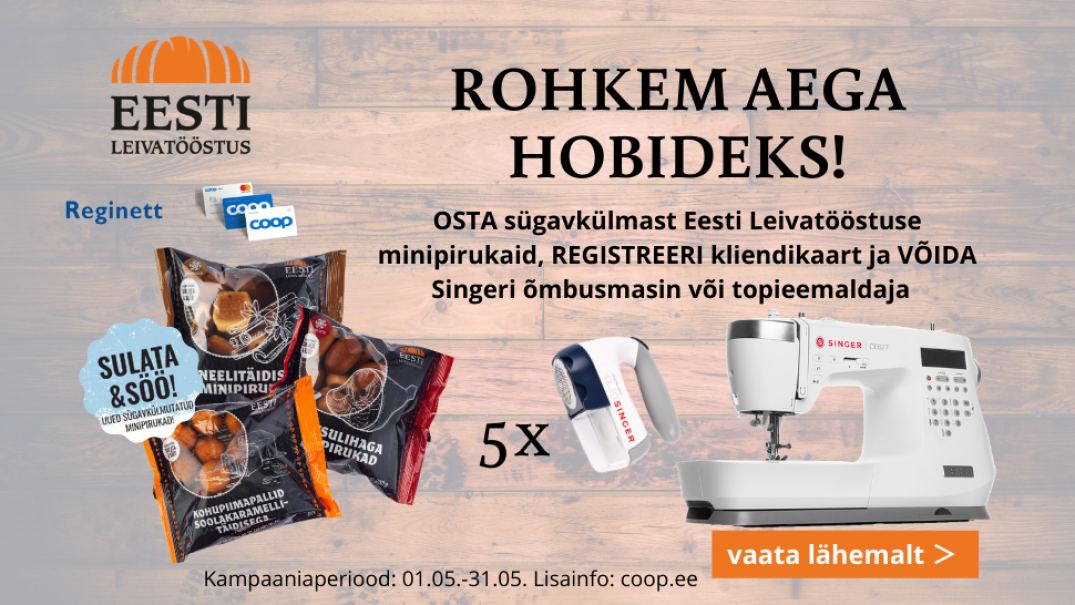 VÕITJAD ON SELGUNUD! Eesti Leivatööstus Minipirukate kampaania 01.05-31.05