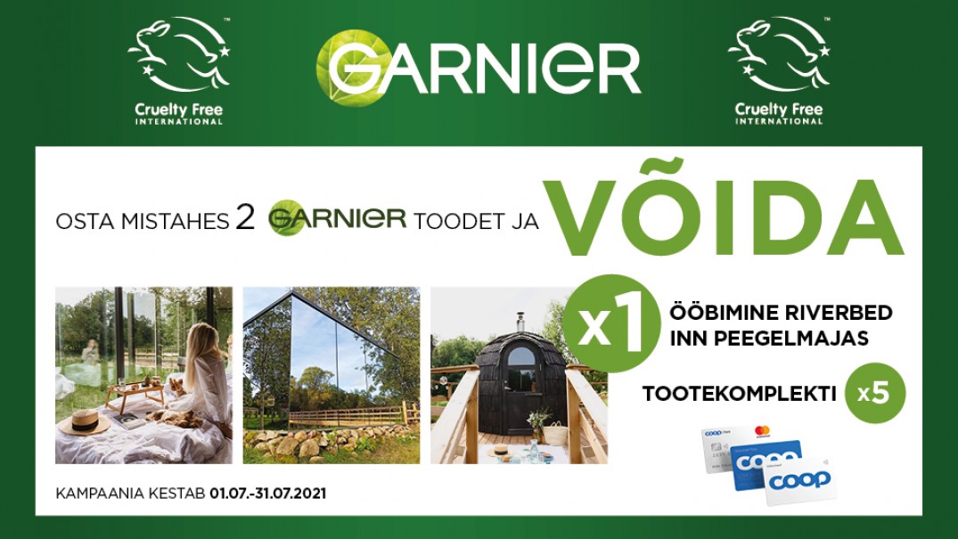 VÕITJAD ON SELGUNUD! Garnier kampaania 01.07-31.07