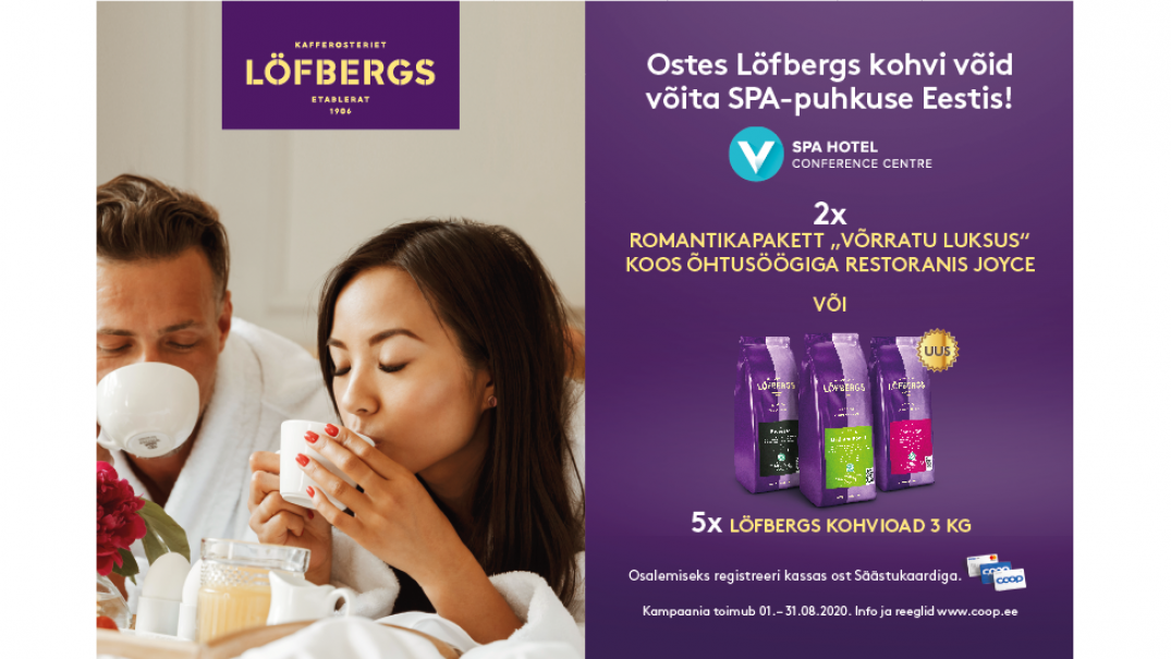 VÕITJAD ON SELGUNUD! Löfbergs kampaania 01.08-31.08