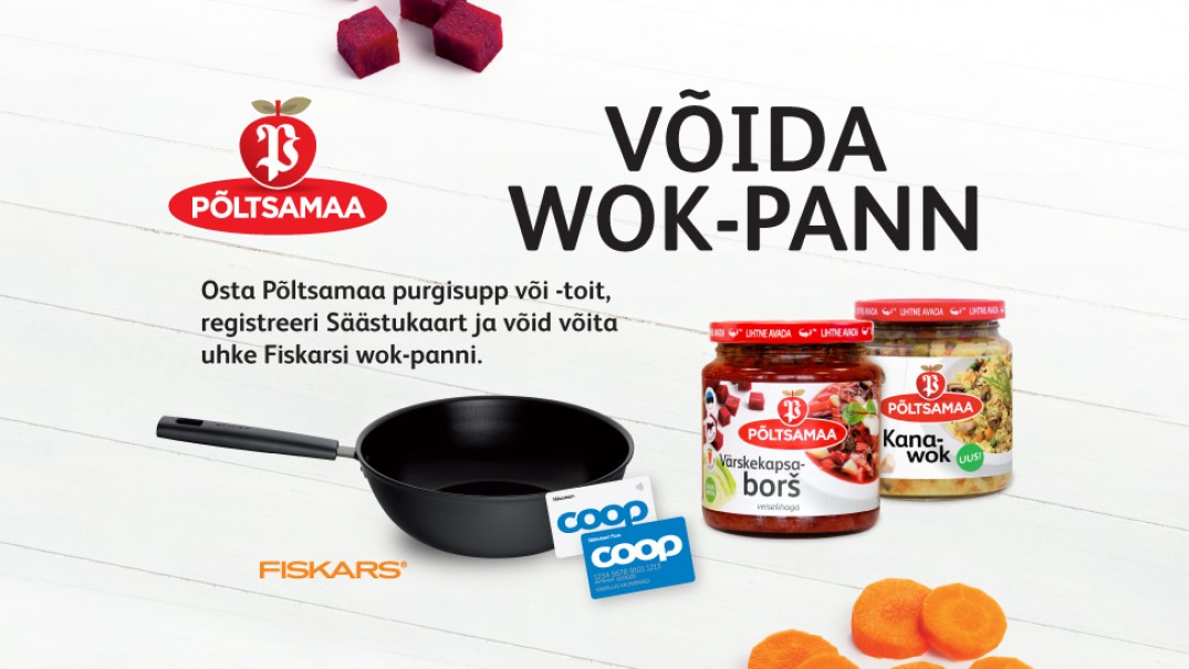 VÕITJAD ON SELGUNUD! Põltsamaa wok-pann kampaania 01.11-30.11