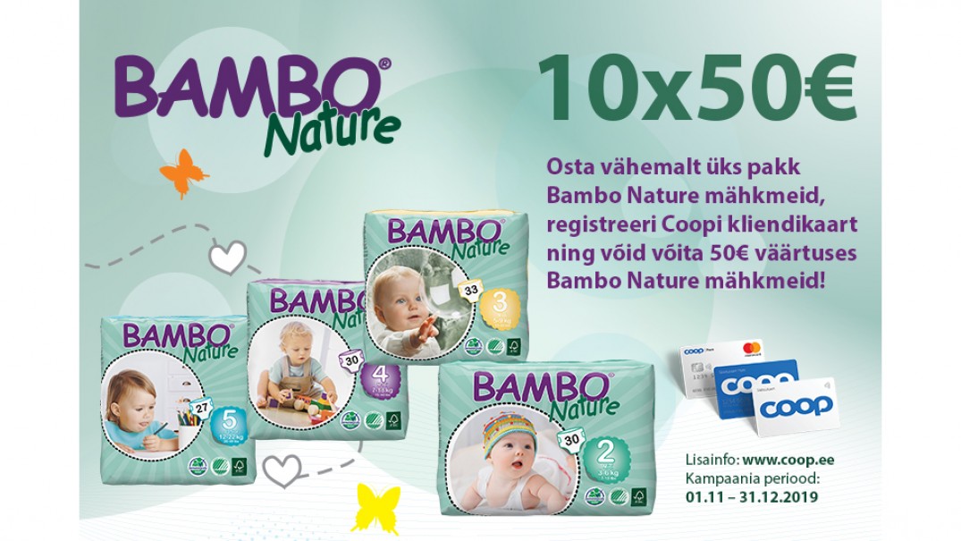 VÕITJAD ON SELGUNUD! Bambo Nature kampaania 01.11.-31.12.2019