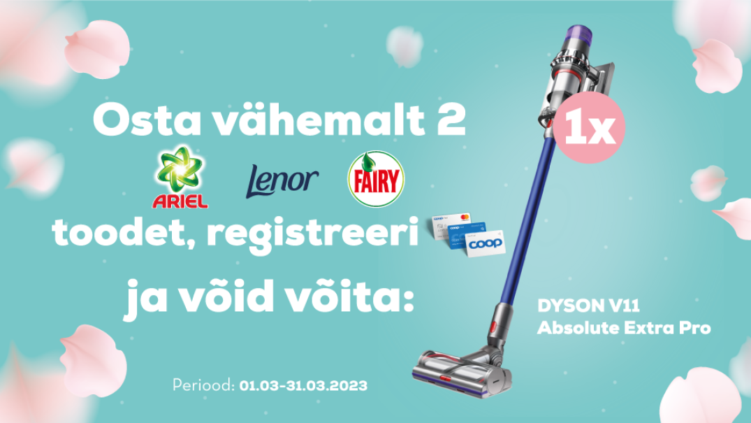 VÕITJA ON SELGUNUD! Lenor, Ariel ja Fairy kampaania 01.03-31.03.2023